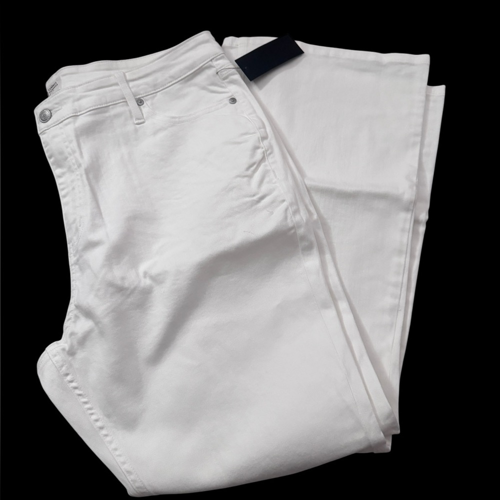 Candace Cameron Bure Distressed White Jeans NWT • 18WP • Stretch • Cool Vibes - Picture 4 of 7